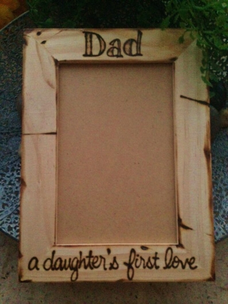 Gift for Dad A Daughter's First Love holds a 4x6 photo Etsy