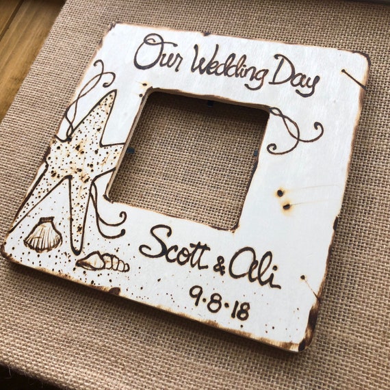 Our Wedding Day Custom Frame Destination Wedding Gift Etsy