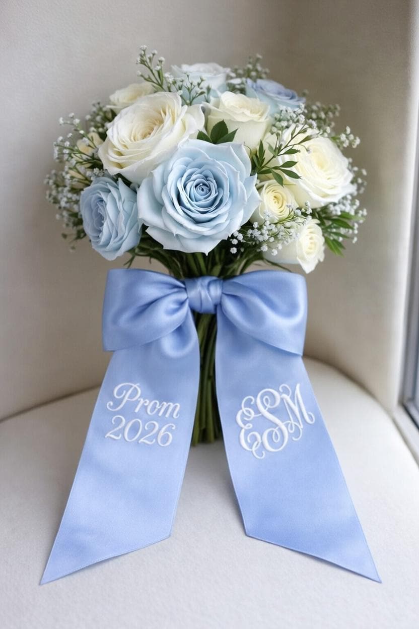 Blue Prom Flowers - Etsy
