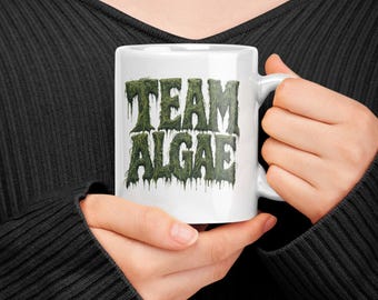 Funny Mug - Team Algae  | Reflecting Pool White Ceramic Mug - 11oz, 15oz