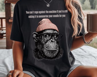 Funny Shirt, AI Humor Graphic Tee, Sarcastic Software Engineer Gift, Cotton TShirt