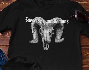 Parody Occult T-Shirt - Exercise Your Demons  | Cotton Tee