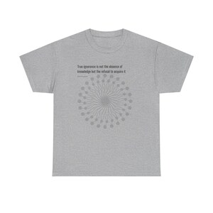 Philosophy Tee - Karl Popper Quote - Unisex Heavy Cotton T-Shirt image 11