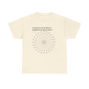 Philosophy Tee - Karl Popper Quote - Unisex Heavy Cotton T-Shirt image 12