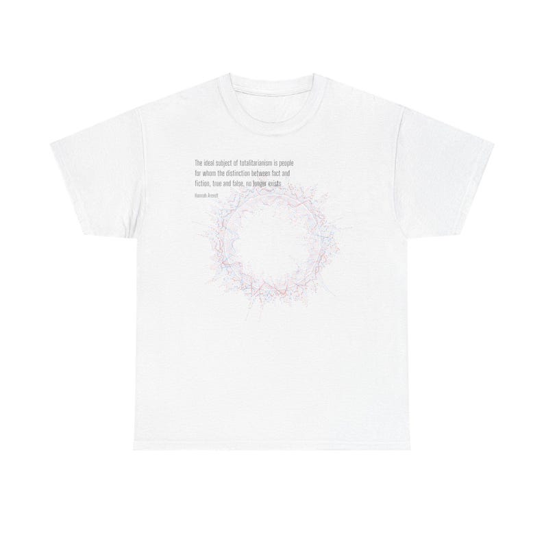 Philosophy T-Shirt | Hannah Arendt - Distinguish Between Truth and Falsehood - Cotton Tee image 10