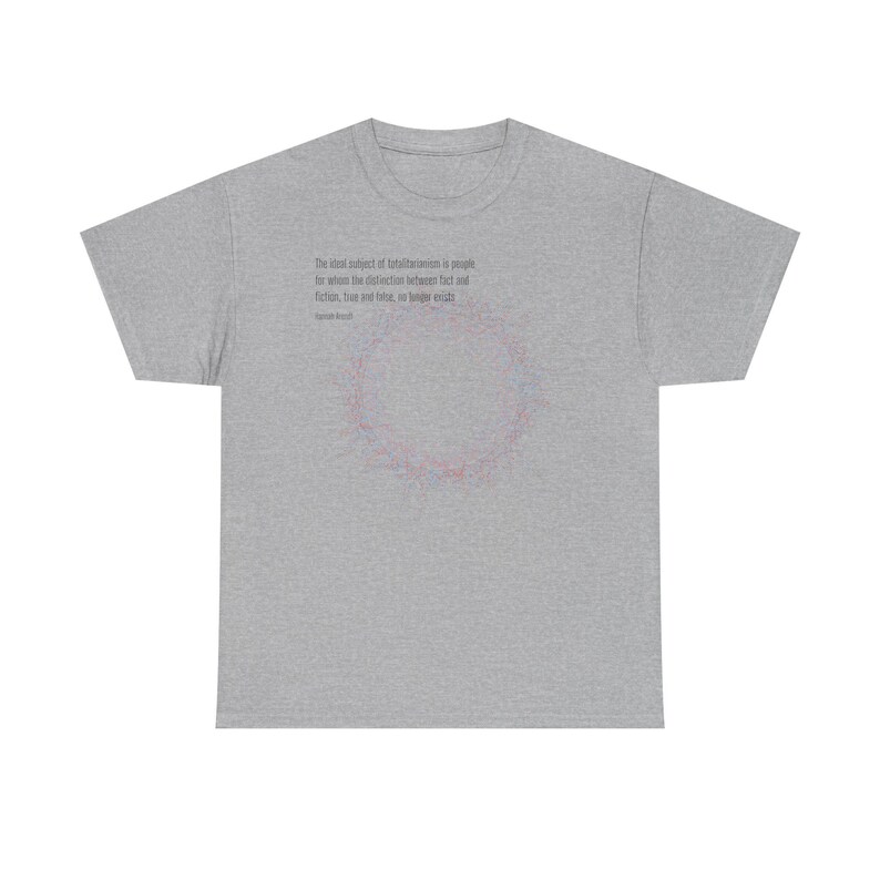 Philosophy T-Shirt | Hannah Arendt - Distinguish Between Truth and Falsehood - Cotton Tee image 14