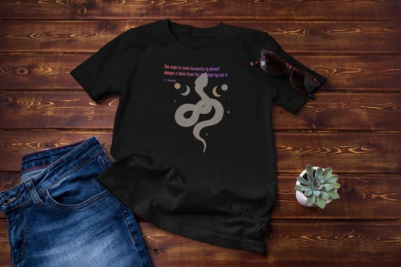 Philosophy Tee - HL Mencken Quote - Unisex Heavy Cotton T-Shirt