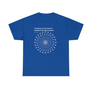 Philosophy Tee - Karl Popper Quote - Unisex Heavy Cotton T-Shirt image 15