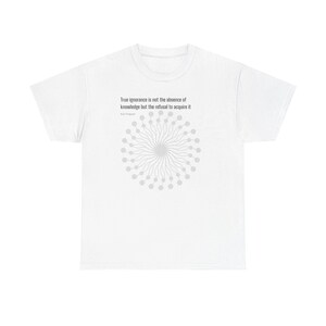 Philosophy Tee - Karl Popper Quote - Unisex Heavy Cotton T-Shirt image 8