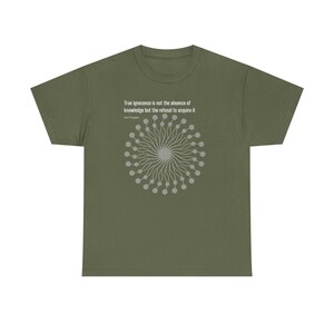 Philosophy Tee - Karl Popper Quote - Unisex Heavy Cotton T-Shirt image 13