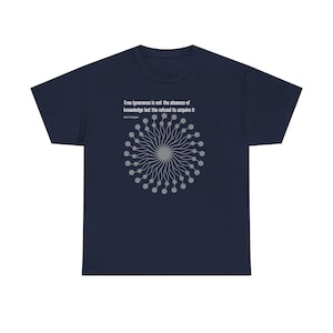 Philosophy Tee - Karl Popper Quote - Unisex Heavy Cotton T-Shirt image 16