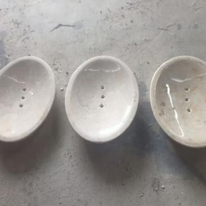 Handcrafted Natural Marble Soap Dish Elegant Bathroom Accessory Keeps Soap Dry Minimalist Luxury Farmhouse