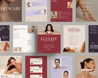 Skincare Instagram Templates Luxury, Esthetician Template, Medspa Instagram Bundle, Nurse Injector Posts, Dermatologist & Beauty Influencers