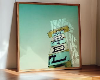 Mid-Century Motel Photography Art | Retro Santa Cruz Wall Decor | Vintage California | Perfect for Airbnb, Guest Room