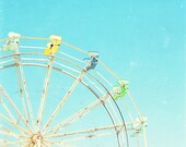 Santa Cruz ferris wheel photo Santa Cruz ferris wheel art print carnival fair artwork large art Santa Cruz photography - Wheel 8x10