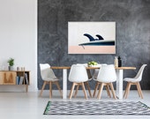 surf art surf decor surfer wall art surf photography surfer girl beach house modern - Ocean 39 s Roar float framed canvas art