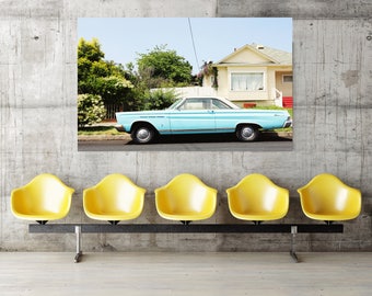 retro car california photography // mid century modern car // wall art // fathers day art- Caliente, original photograph on canvas