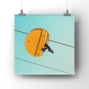 playful art / mid century photography / yellow art / santa cruz california art print - Yellow, print or canvas // CUSTOM SIZES