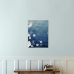 abstract giclee art print on canvas // huge indigo abstract art canvas // soothing art canvas Indigo Dream, 60x40 photograph on canvas image 3