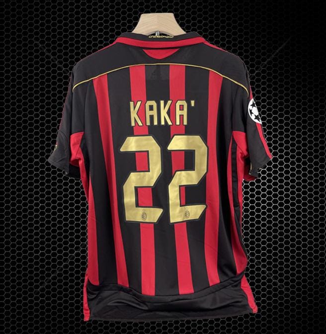 2007 AC Milan Home Jersey - Champions League - Kaka #22 - Etsy