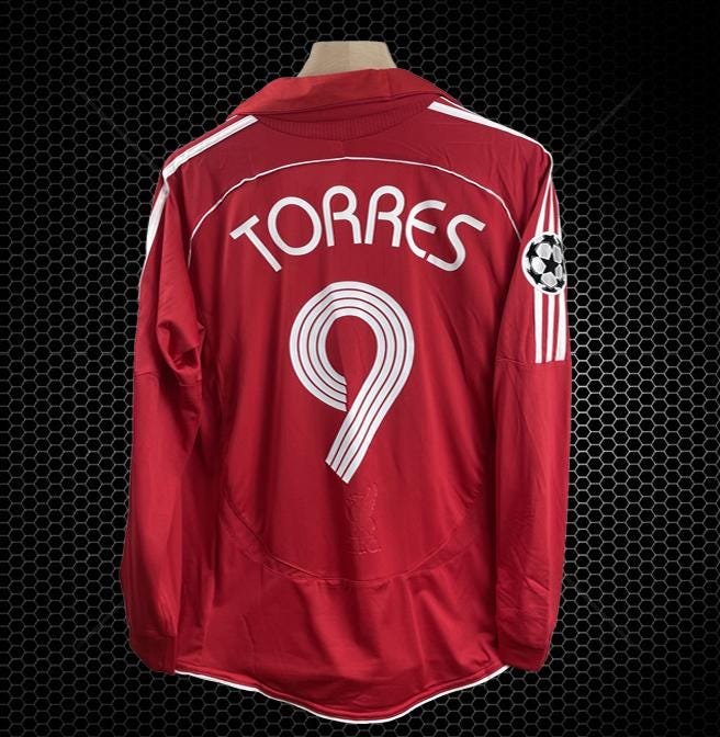 2006 Liverpool Home Jersey Long Sleeve – Fernando Torres #9 - Etsy