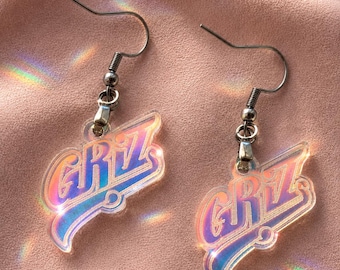 Iridescent Color-Changing Griz Earrings