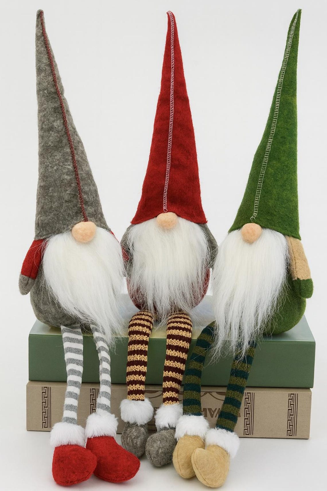 3pcs Long-leg Rudolph Christmas Dolls – Holiday Window Decor, Kids Gift ...
