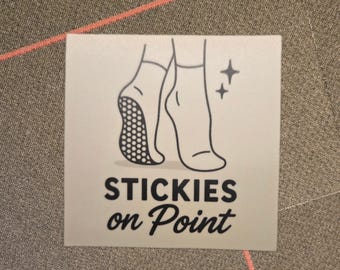 Adhesivo de vinilo Stickies on Point – Calcomanía para amantes de la barra - Mate (2,5")