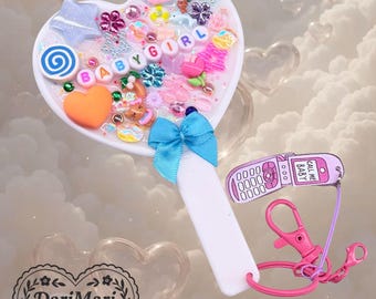 BibelotDecoden, porte-clés miroir de poche Kawaii, breloque de sac • Bébé fille