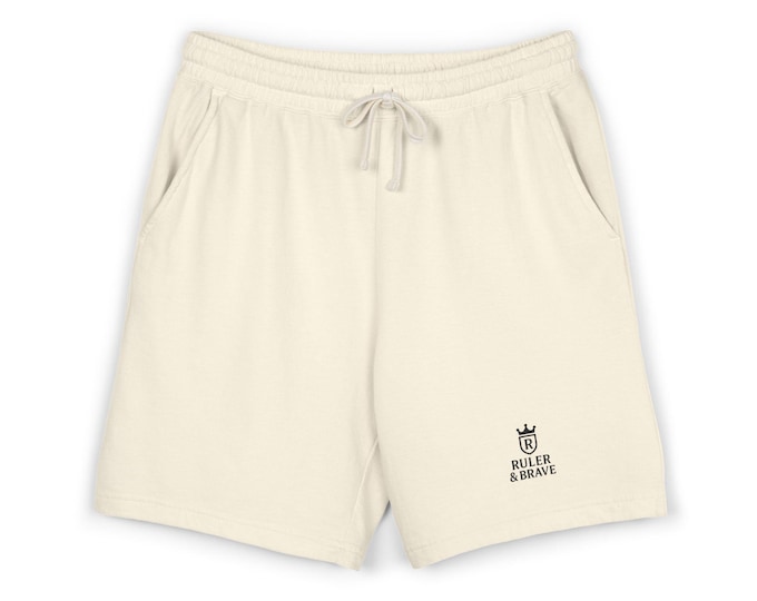Ruler & Brave crown logo Sweat Shorts | Fleece lounge shorts