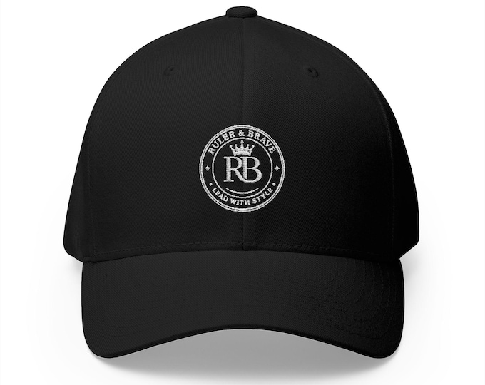 Ruler & Brave Logo Cap | Embroidered Closed-Back Structured Cap