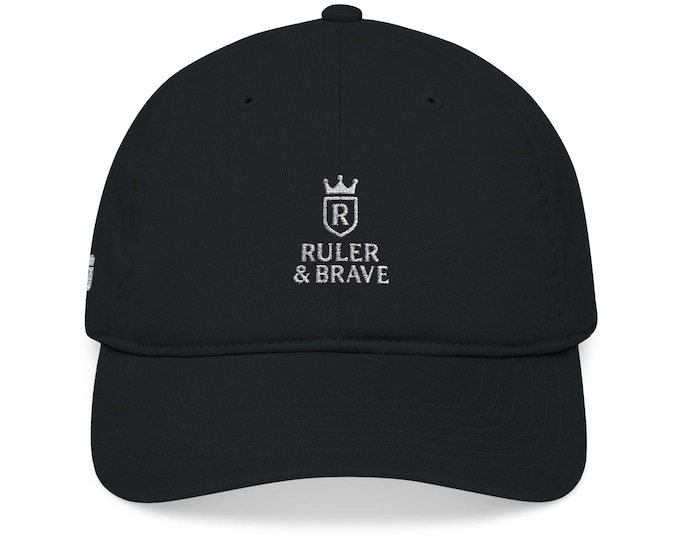 Embroidered Organic Cotton Baseball Cap, Eco-Friendly Hat