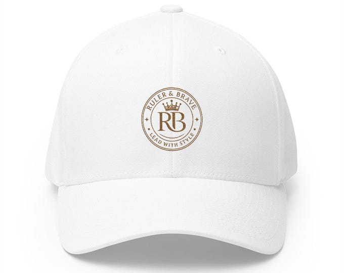 Monogram RB Crown Seal embroidered cap | Closed-Back Structured Cap