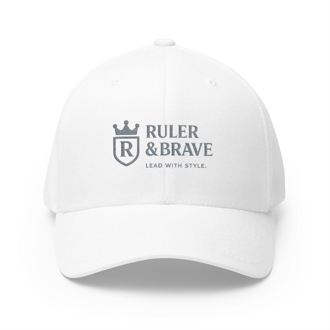 Ruler & Brave Crest Embroidery Cap | Closed-back Structured Cap - Etsy