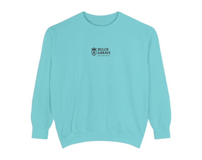 Men's Garment-Dyed Cotton Blend Sweatshirt, Casual Fit