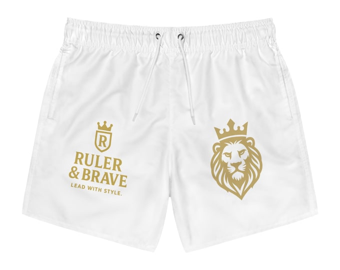 Lion King Swim Trunks, Ruler & Brave, Beach Party