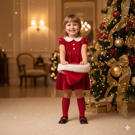 4t holiday dress Toddler Red Velvet Christmas & Santa Hat:deluxe 3-4T Xmas Costume Outfit | Peter Pan Collar, Mary Jane Shoes, Photo Prop Gift 12 months Jo Lene | Dresses |