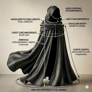 Black leather cloak, gothic cape, fantasy costume, medieval cloak, LARP gear, viking clothing, custom leather cape, dark aesthetic, witch cloak, renaissance fair, warrior cloak, handmade leather, luxury costume, cosplay mantle, hooded cloak, leather garment, witchy attire, dark fantasy armor, mage cape, rogue costume, medieval leather, elegant cape, custom fit cloak, premium leather wear, dark fashion, theater costume, unique leather cape, black cape with hood, assassin cloak, ritual wear.