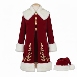 father christmas dressing gown Amazon.com: LVTFCO Hooded Christmas Costumes Father Christmas Hooded Cape  Adult Female Red Dress Cosplay Stage Costume Velvet,Red-M : Clothing, Shoes  & Jewelry