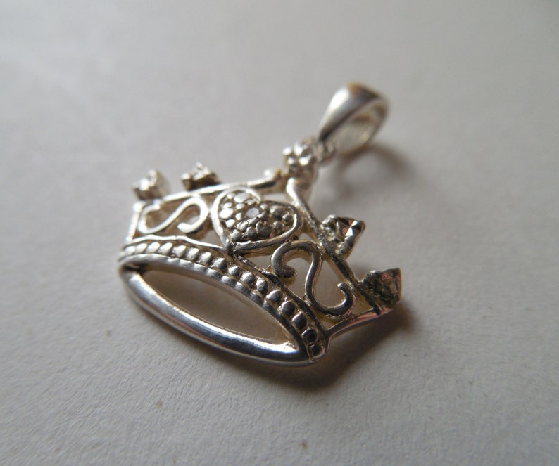 Jcm Sterling Princess Crown Pendant Tiara Image 0
