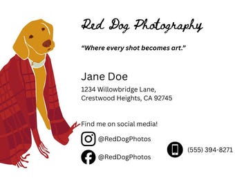 Business Card Template - Photography