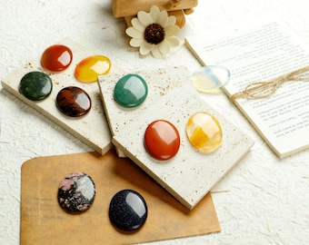 Natürlicher Sorgenstein Kristall, Meditationsstein für die Tasche, Amethyst|Rosenquarz|Kristall, Heilsteine, Stressabbau und Entspannungsgeschenk