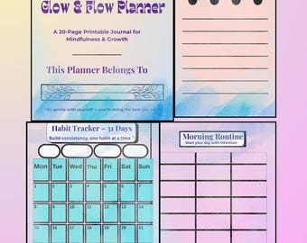 Self Wellness Planner, Gratitude & Mindfulness Journal, Habit  Mood Tracker, Daily Reflection, Printable PDF