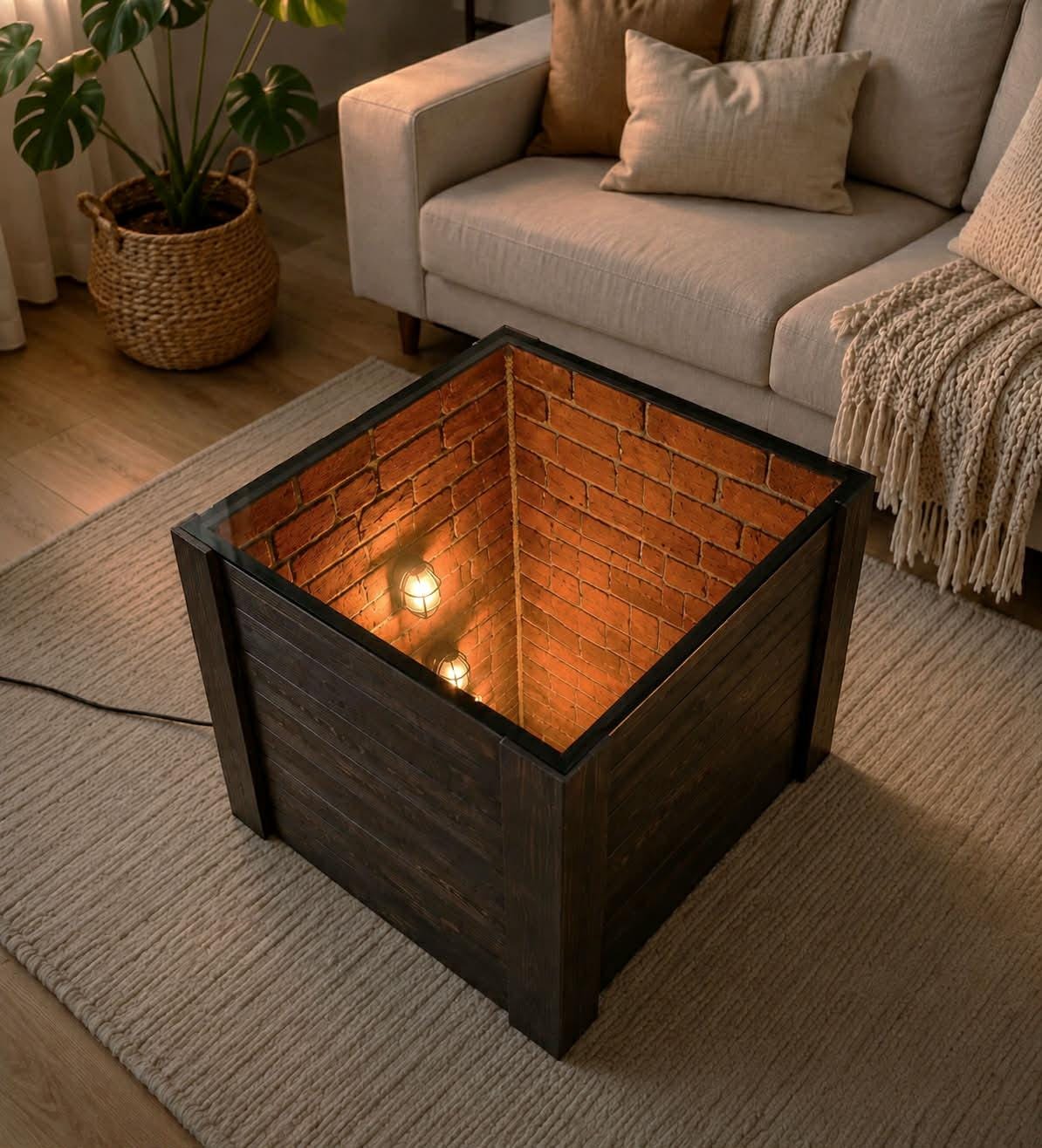 Infinity mirror table - Etsy 日本