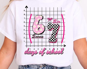 I Survived 67 Days of School Shirt, Funny 6 7 Six Seven Tee, Teacher Shirt, End of School Year Classroom Tee, 6 7 Shirt SC2