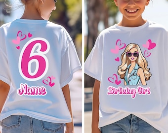 Doll Birthday Girl Shirt: Personalized Family Party Tee B19