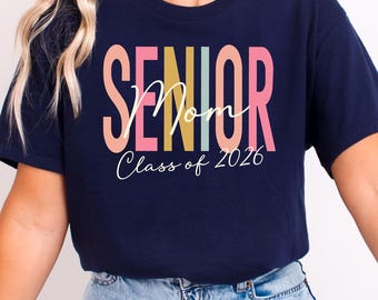 Retro Senior Mom 2026 Shirt, Graduation Keepsake Gift, Senior TShirt, Senior 2026 Tee, Retro Senior Sweatshirt, SR19