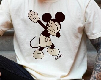 Disney Mickey Dabbing Shirt, Funny Disney Cool T-Shirt, Family Matching Tee, Funny Mickey Dab Sweatshirt, Kid Disney Matching Gift, MC30