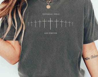 Comfort Colors® Faith Cross Shirt: Christian Bible Verse Unisex Tee BB10