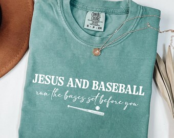 Comfort Colors Christian Baseball Shirt : Jesus Faith Game Day Tee SP16